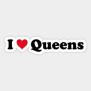 I Love Queens Sticker